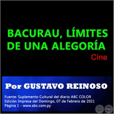 BACURAU, LÍMITES DE UNA ALEGORÍA - Por GUSTAVO REINOSO - Domingo, 07 de Febrero de 2021